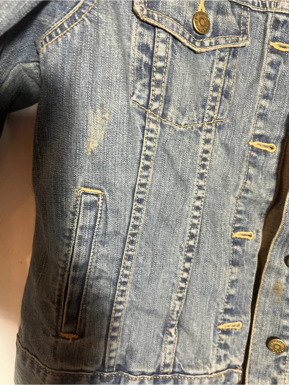 Old Navy Distressed Denim Jacket